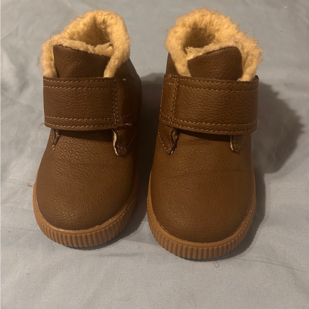 Carter's Toddler Chatham Brown Faux Shearling Lined Fur Sneaker Boot
